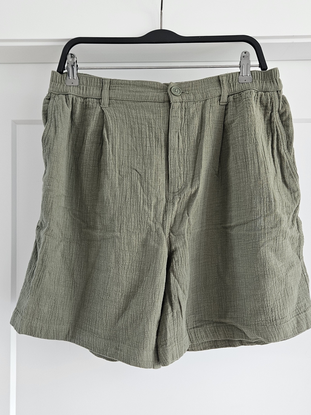 Aerie Daybreak Trouser Shorts Green Sz Large 100% Cotton